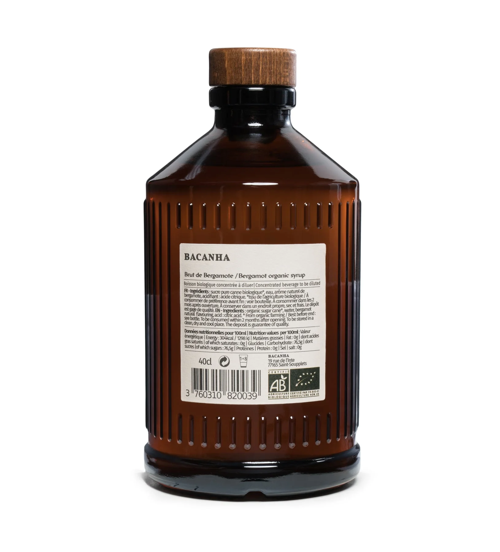 Syrop Bacanha o smaku bergamotki [ORGANIC] - Image 2