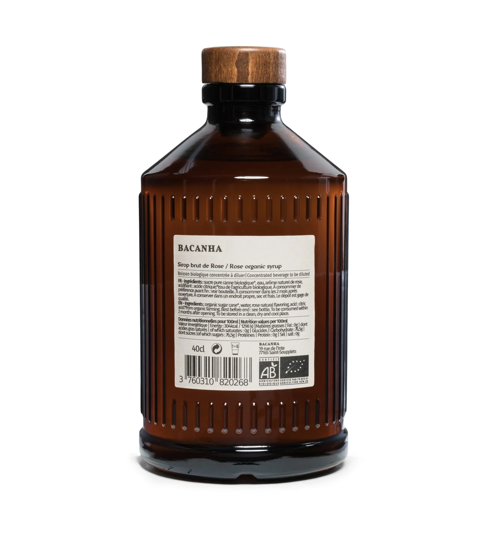 Syrop Bacanha o smaku różanym [ORGANIC] - Image 2