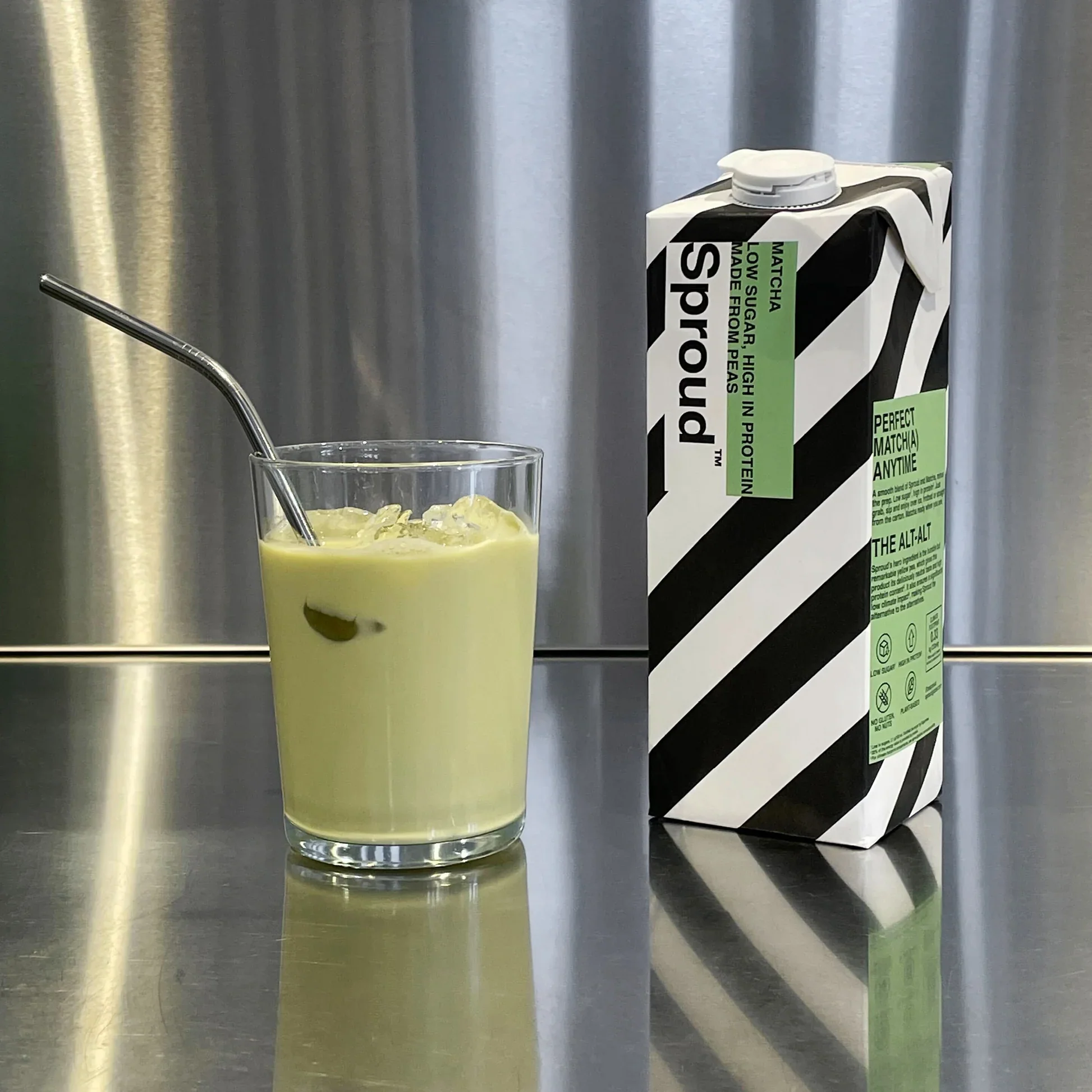 Sproud Matcha napój roślinny z żółtego grochu 6 x 1L - Image 5