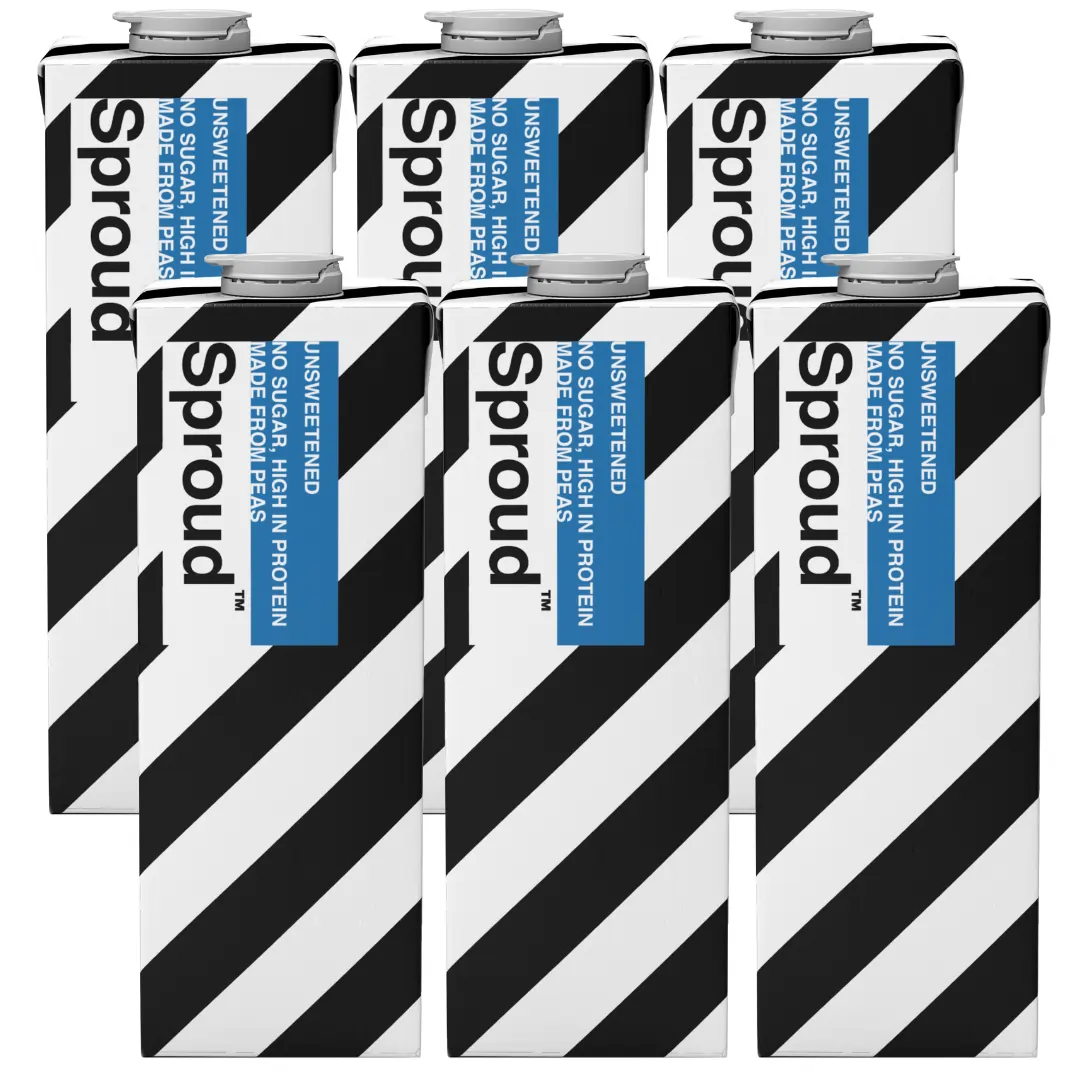 Sproud Unsweetened napój roślinny z żółtego grochu 6 x 1L